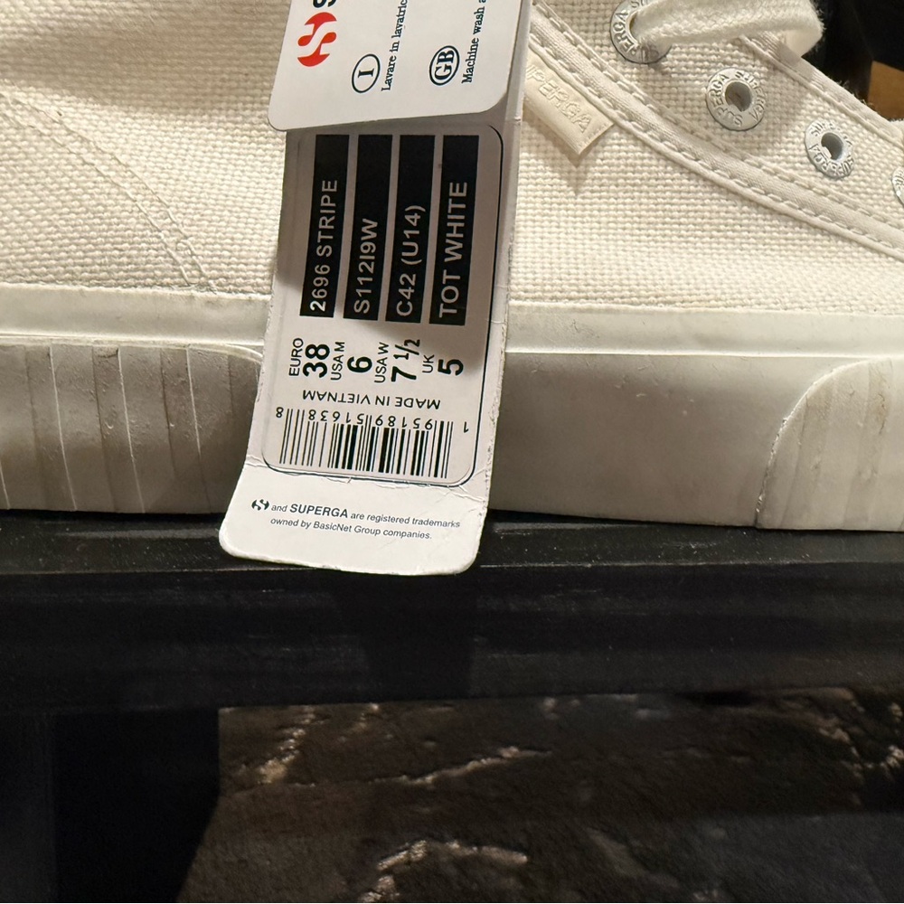 Superga White High-Top Sneakers with Chunky Sole - Picture 4 of 6